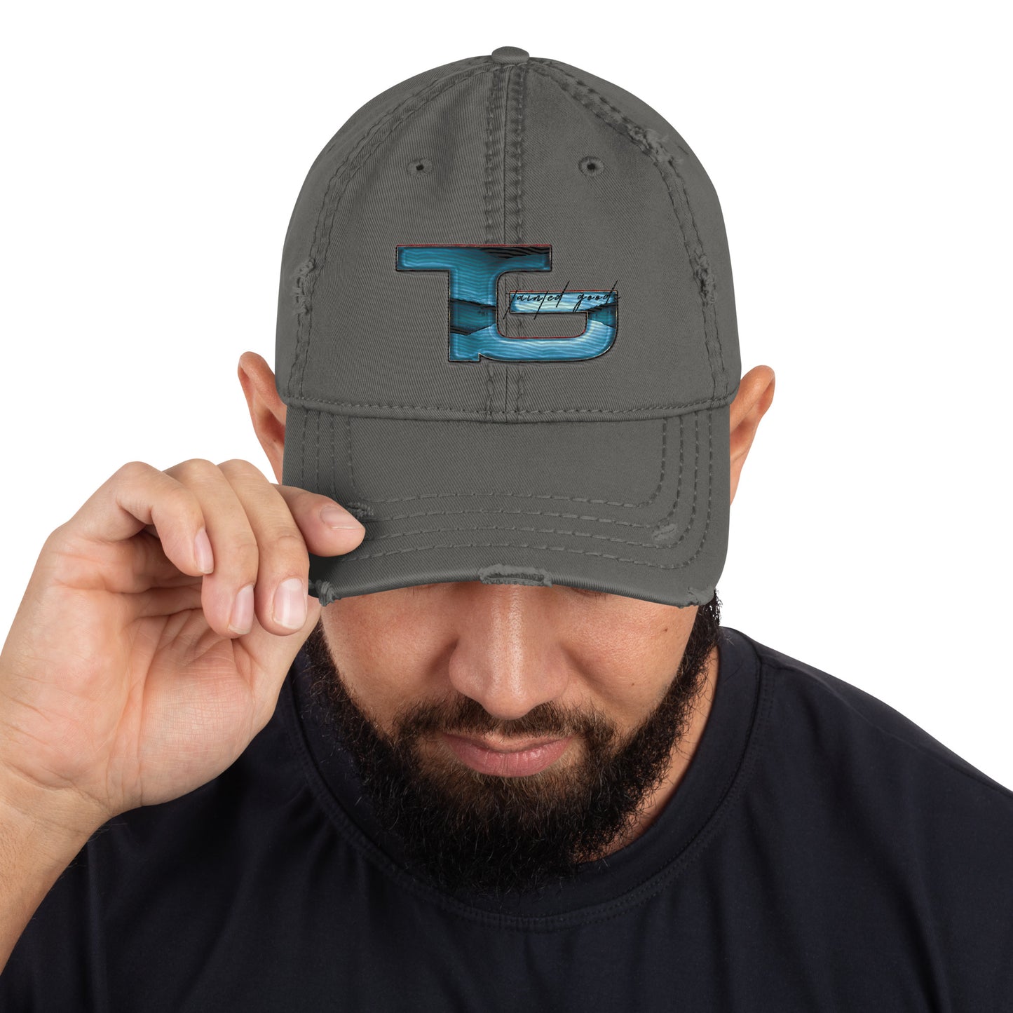 Distressed BLUE LAGOON LOGO Dad Hat