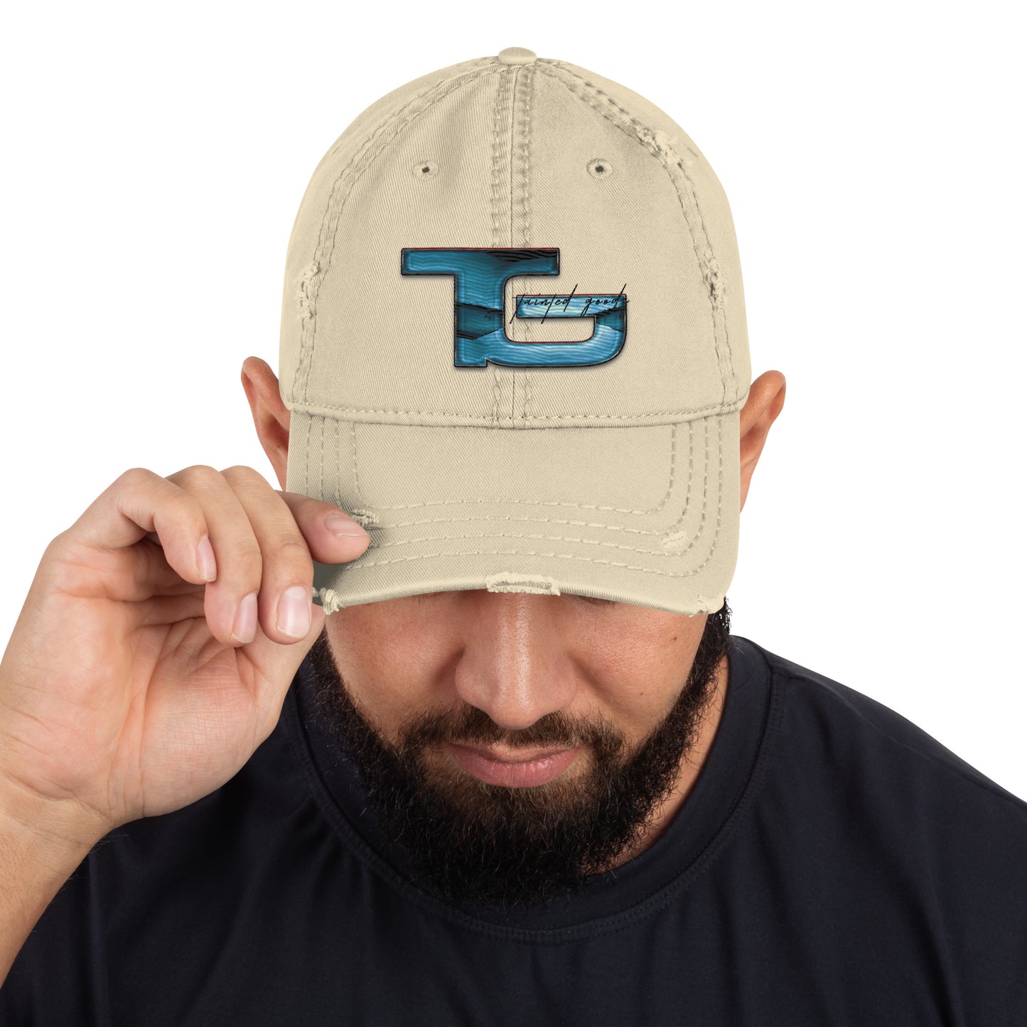 Distressed BLUE LAGOON LOGO Dad Hat